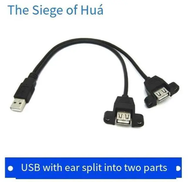 Alt view image 2 of 4 - The manufacturer supplies usb 1/2 charging cables, usb extension cables with ears, 1/2 data cables with screw holes