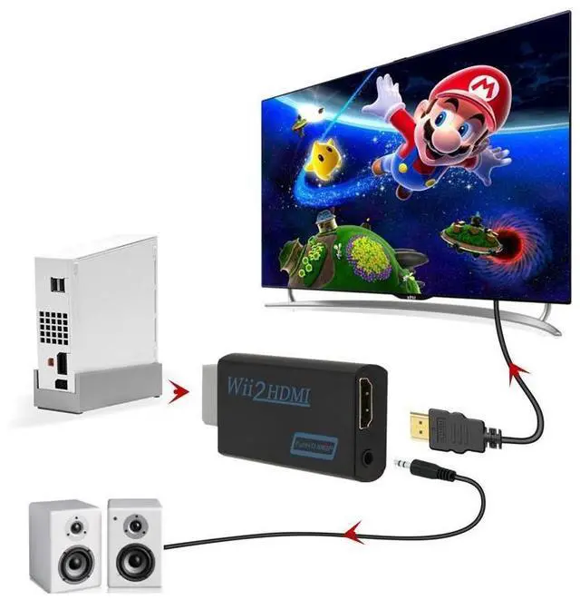 Alt view image 3 of 4 - wii to hdmi converter, wii to hdmi Adapter, wii2 to hdmi High Definition, WII2 HDMI Switcher