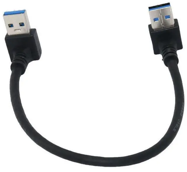 Alt view image 2 of 4 - usb3.0 data cable, double-ended male to male, left-bend to right-bend, USB 90-degree double-bend to copy cable, hard disk cable