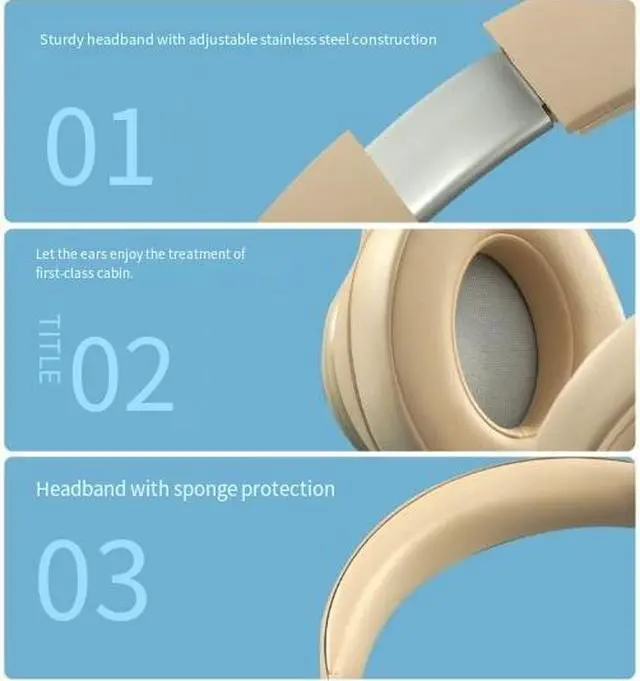 Alt view image 3 of 4 - Cross-border bestseller SN81 wireless over-ear Bluetooth headphones, full-ear FM private mold headphones, game and music headsets manufacturer