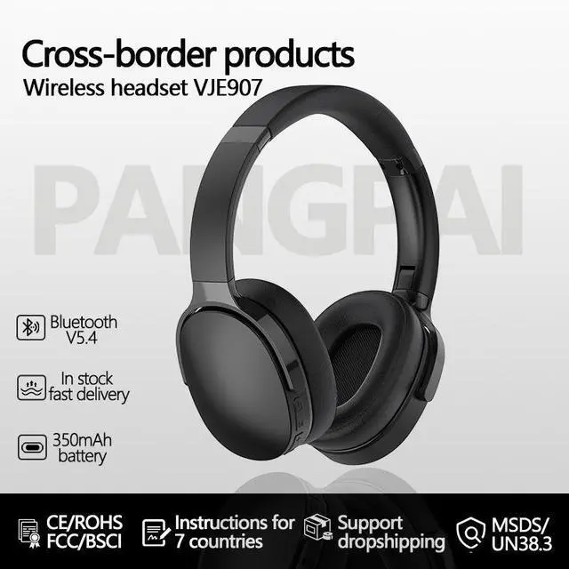 Alt view image 2 of 4 - Cross-border true wireless over-ear Bluetooth headphones with three audio effect switching, universal mobile phone headsets manufacturer in stock for wholesale