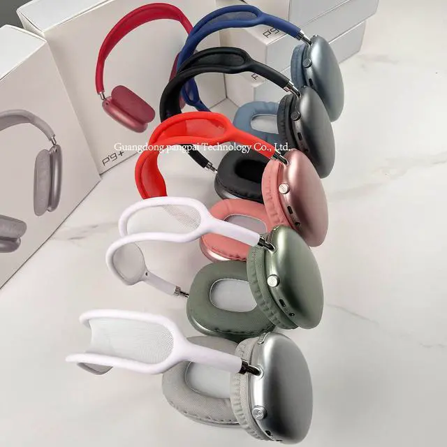 Alt view image 4 of 4 - Bestseller P9 mesh headshot over-ear Bluetooth headphones with deep bass true wireless card-in FM cross-border manufacturer in stock