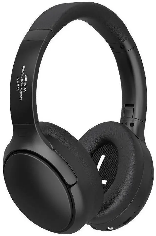 Alt view image 2 of 4 - Cross-border VJE901 wireless Bluetooth over-ear headphones Retro outfit sports metal telescopic headphones original manufacturer