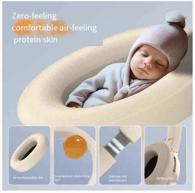 Alt view image 4 of 4 - Best-selling active noise-cancelling over-ear headphones, wireless Bluetooth private model, cross-border mobile phone universal manufacturer private model, customizable