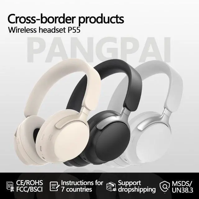 Alt view image 2 of 4 - Cross-border bestseller true wireless over-ear Bluetooth headphones 3D stereoscopic full-ear sports music factory in-stock headsets