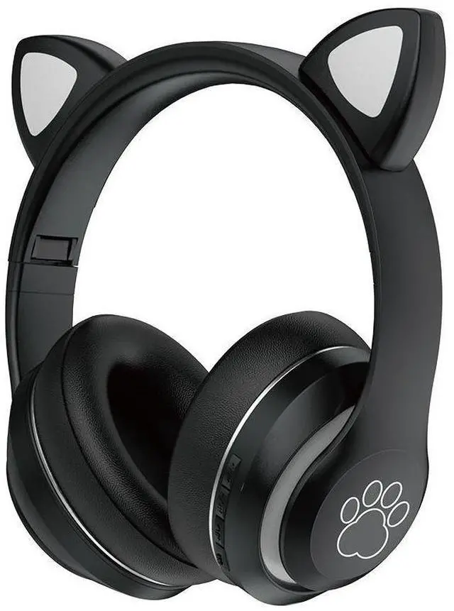Alt view image 2 of 4 - Wholesale private molds of cross-border bestseller SN36M over-ear Bluetooth headphones with wireless light-emitting gradient cat ear bands and FM headsets