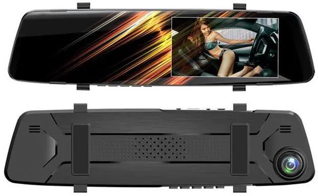 Main image of The new dashcam features dual front and rear recording rearview mirrors, high-definition night vision dual lenses,  and 1080Pdvr car streaming media