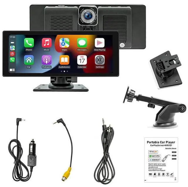 Main image of 10.26-inch carplay portable screen dashcam, portable car PND wireless carplay smart screen