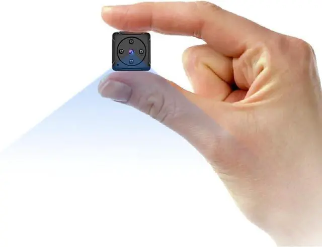 Alt view image 2 of 2 - Mini Spy Camera Hidden, Full HD 1080P Portable Small Covert Home Nanny Cam with Motion Detection and Night Vision, Indoor/Outdoor Micro Security Surveillance Hidden Camera(No SD Card)