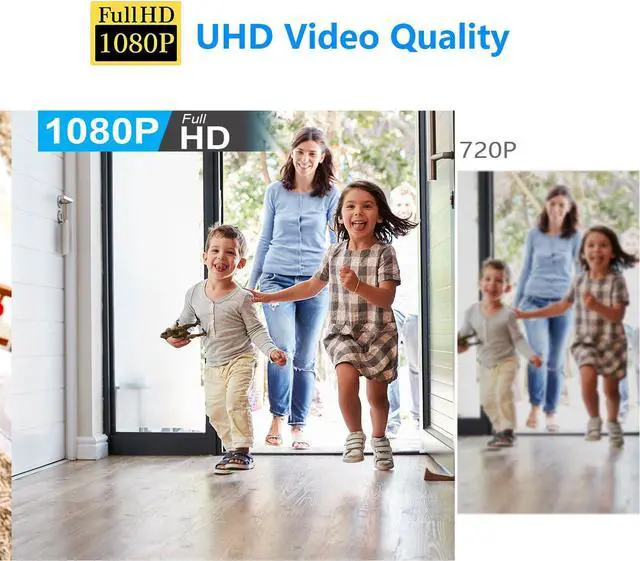 Alt view image 3 of 7 - Smallest Wireless Wifi Battery Camera,HD1080P Portable Security Camera with Video Recording Live Feed,Baby Monitor With Night Vision,Motion Detection,Remote Viewing for Security with iOS Android APP