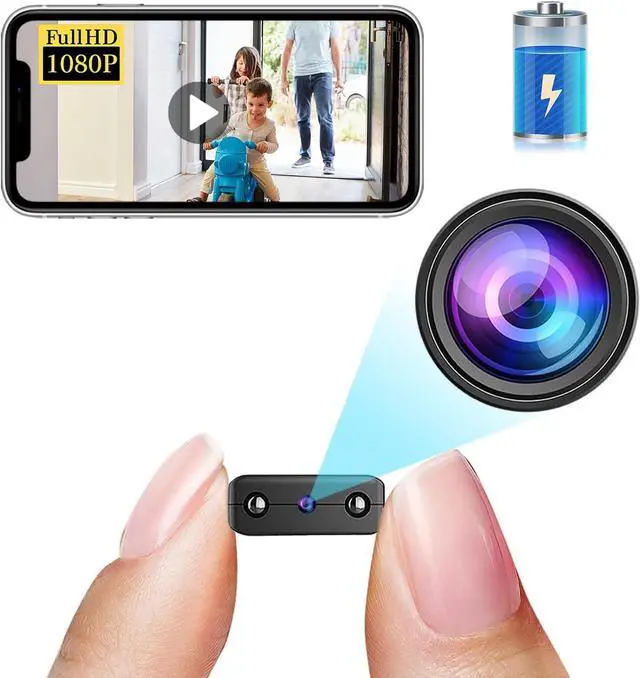 Main image of Smallest Wireless Wifi Battery Camera,HD1080P Portable Security Camera with Video Recording Live Feed,Baby Monitor With Night Vision,Motion Detection,Remote Viewing for Security with iOS Android APP