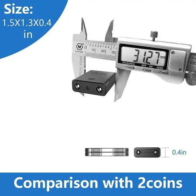 Alt view image 5 of 7 - Smallest Wireless Wifi Battery Camera,HD1080P Portable Security Camera with Video Recording Live Feed,Baby Monitor With Night Vision,Motion Detection,Remote Viewing for Security with iOS Android APP