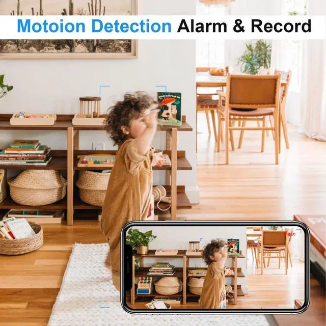 Alt view image 4 of 6 - USB Charger Camera - WiFi Small Camera - Full HD 1080P Mini Wireless Nanny Cam - 140 Degree Wide Angle for Discreet Indoor Security