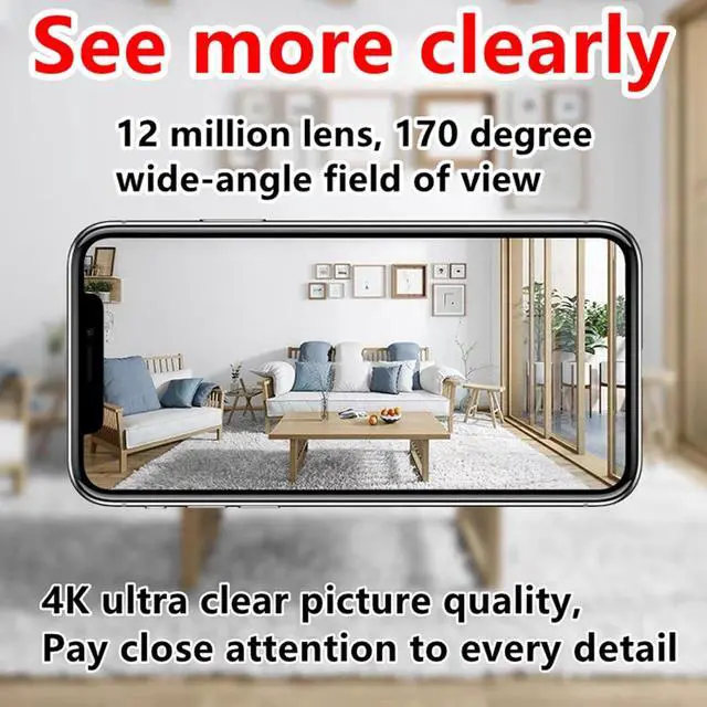 Alt view image 6 of 6 - Only 0.9 inch! Hidden Camera with Audio/Video. Mini Camera, Small Camera. Spy Hidden Cameras for Home Indoor Use. Spy Cam with Night Vision and Motion Detection |Baby Monitor Small Mini Wireless..