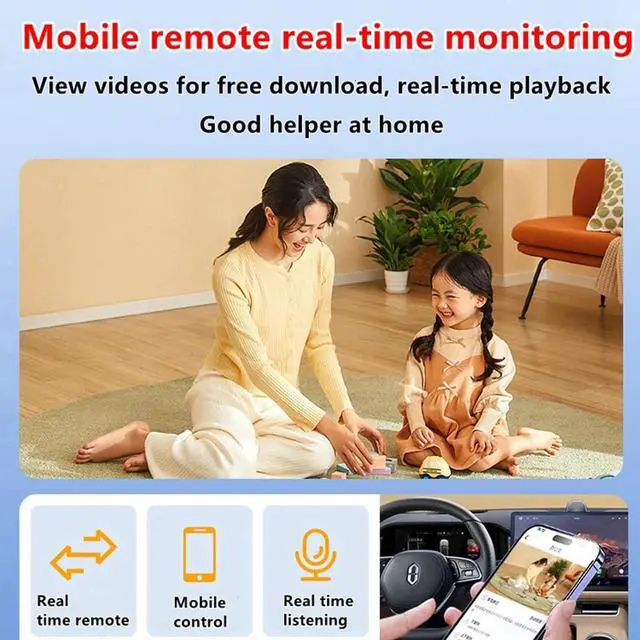 Alt view image 5 of 6 - Only 0.9 inch! Hidden Camera with Audio/Video. Mini Camera, Small Camera. Spy Hidden Cameras for Home Indoor Use. Spy Cam with Night Vision and Motion Detection |Baby Monitor Small Mini Wireless..