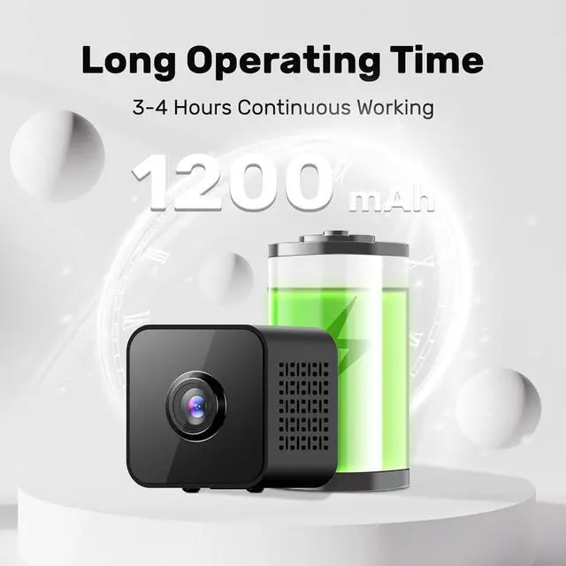 Alt view image 6 of 7 - Mini Camera, 4K WiFi Wireless Camera Small Portable HD Nanny Cam with Motion Detection, Cloud & SD Storage, Night Vision Micro Security Cameras for Home Office Car Pet Baby Bathroom Indoor & Outdoor