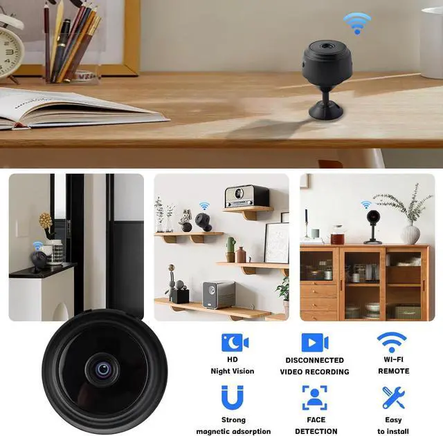 Alt view image 4 of 6 - Hidden Cameras -WiFi Wireless -Nanny Cam -1080P HD Security Camera-Best Mini -Car Cameras for Surveillance-Surveillance Camera with Motion