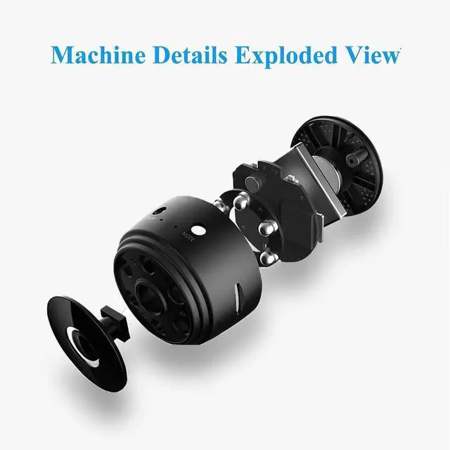 Alt view image 6 of 7 - senri Mini Camera Hidden Camera, 1080P HD WiFi, Portable Nanny Cam Home Security Surveillance Baby Monitor, Outdoor/Indoor for Pets
