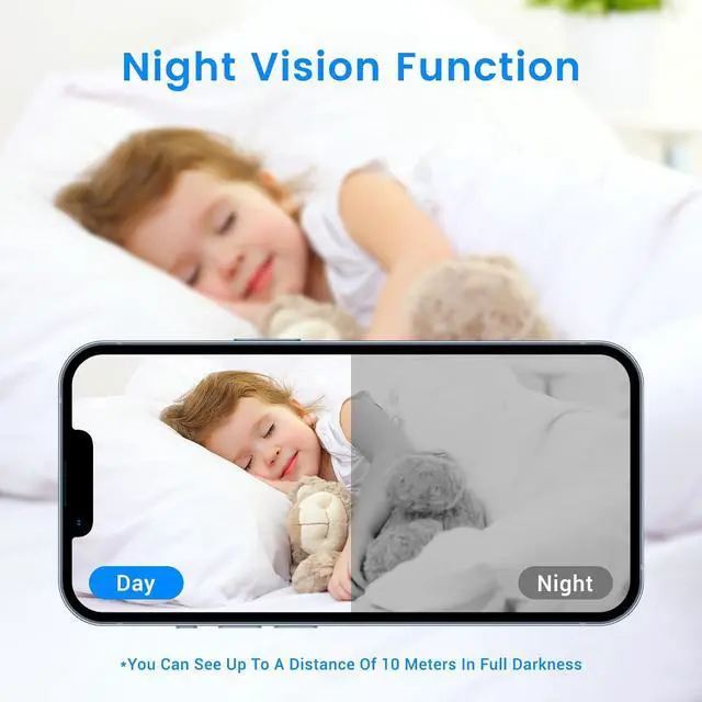 Alt view image 2 of 7 - 4K WIFI Home Security Camera Wireless Mini Indoor Hidden Spy Camera 4K HD With Night Vision Function, Motion Detection Application Built-in Battery Cat And Dog Camera For Home Security Dog Pet Camera
