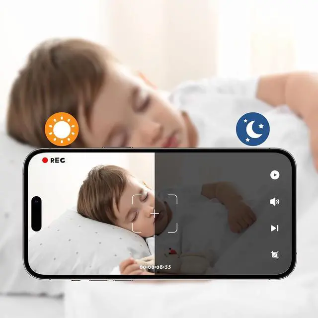 Alt view image 7 of 7 - 2K Mini Camera, HD Hidden Camera, WiFi Wireless Nanny Cam for Pet, Baby, Office Security, Micro Small Monitor Camera with App Control, Cloud Storage & SD Storage