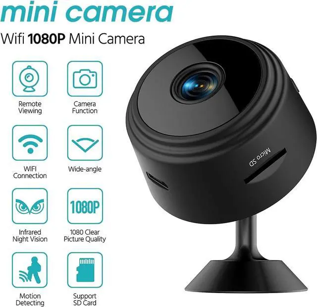 Alt view image 5 of 7 - KFK Hidden Spy Camera,1080P Wireless Mini WiFi Nanny Cam Smart Home, Pet Dog Camera Indoor Outdoor Baby Camera 1080P Remote Portable,Secret House Cameras with Motion Detection Night Vision