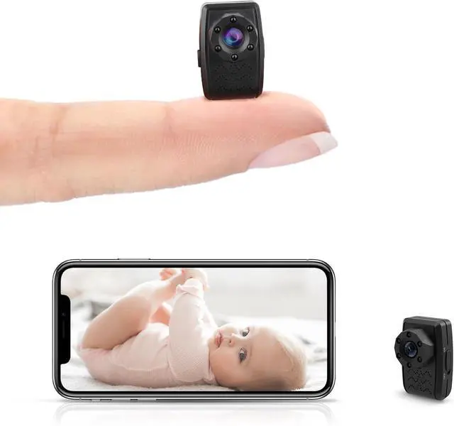 Main image of Mini Camera Wireless with 1080P Small Surveillance Cameras Back Clip Wearable Video Recorder with IR Night Vision Little Body Cam for Indoor Home Security -No Built-in Battery