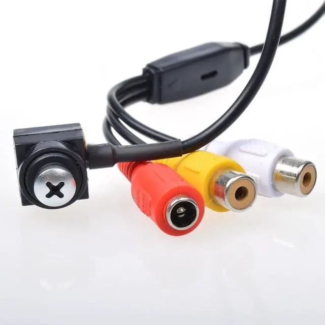 Alt view image 6 of 6 - Wired Spy Camera Pinhole Convert Camera Mini Hidden Camera HD 1000TVL Small Portable BNC RCA Video Nanny Cam for CCTV Security Indoor Home Survelliance System DVR FPV