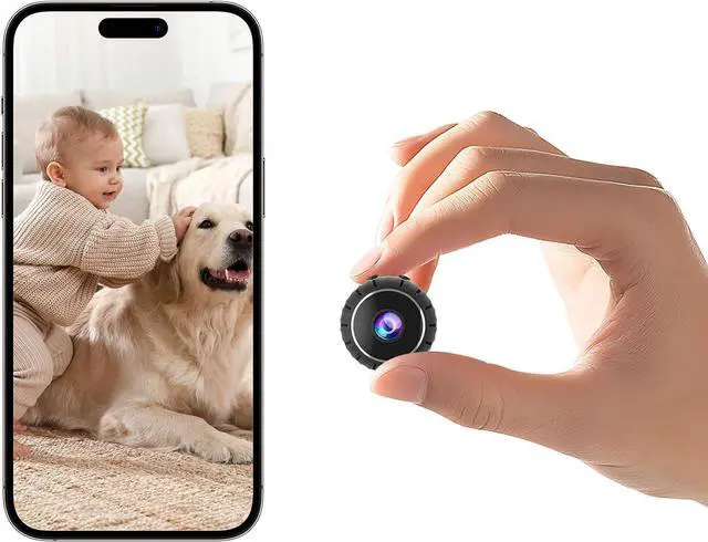 Main image of Mini Hidden Camera, 1080P HD WiFi Camera, Small Cameras Wireless, Nanny cam with Night Vision for Indoor, Pets, Baby