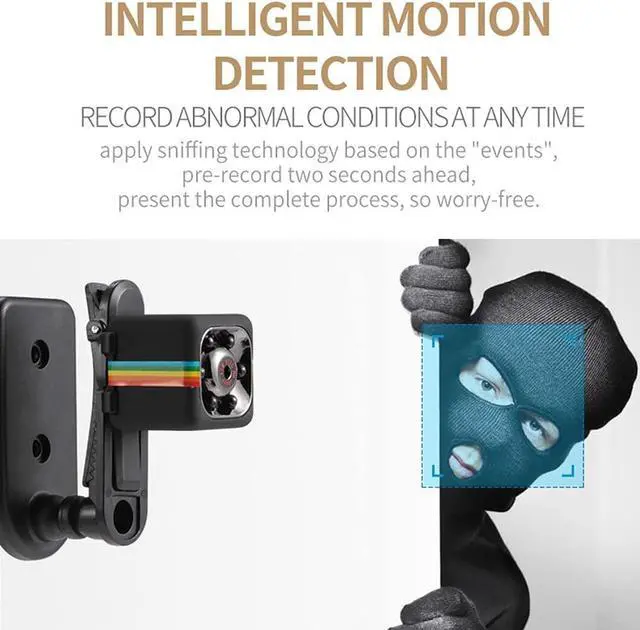 Alt view image 5 of 6 - Spy Camera Hidden Camera, Portable Tiny Rechargeable Battery Powered HD 1080P Mini Camera, Night Vision Motion Activated Micro Digital Body Nanny Cam for Home Office Car Drone