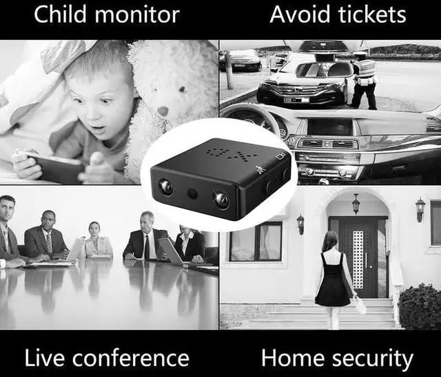 Alt view image 3 of 7 - Hidden Camera for Security Small WiFi 1080P HD Smart Home Cameras Mini Cameras Nanny Cam with Motion Sensor Night Vision App Control Cellphone Control No Battery No Need Wi-Fi