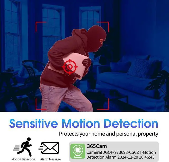 Alt view image 5 of 6 - Small Hidden Spy Camera Wireless Indoor - 2025 Upgraded WiFi Small Cameras Hidden Wireless - 1080P HD Home Security Camera - Nanny Camera for Pet, Baby - Motion Detection, Night Vision (Black)