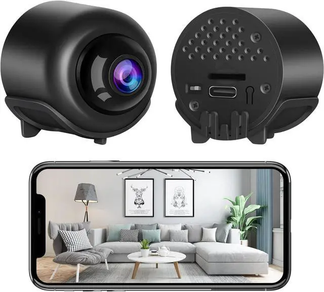 Main image of VSTARCAM Tiny WiFi Camera for Home Security 1Pcs, 3MP Portable HD Night Vision Motion Detection Remote Surveillance 120° Wide Angle Camera, Baby Monitor Small Motion Activated Camera Use with Wire