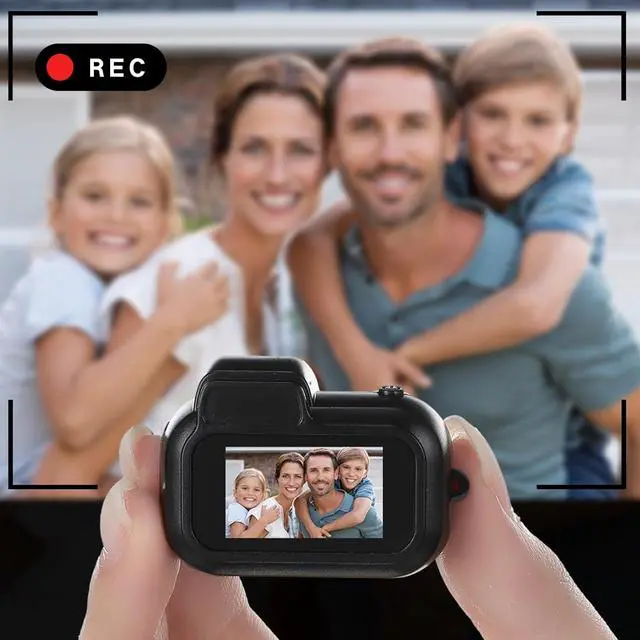 Alt view image 7 of 7 - Mini Keychain Camera 1080p Mini Photo Video Camera Retro Portable Micro Video Camcorder with 100 Mins Long Battery Life for Travel Study Recording (No Memory Card)