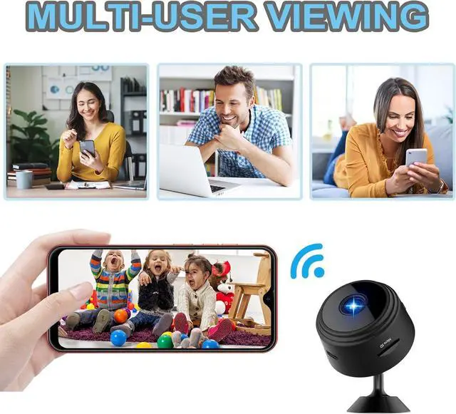 Alt view image 4 of 7 - Hidden Camera Wireless, Mini Spy WiFi 1080P HD Camera for Home Security, APP Control Surveillance Camera Indoor Outdoor for Baby Pet, Secret Nanny Cam with Night Vision(Video Only)
Brand: ZMDCAM