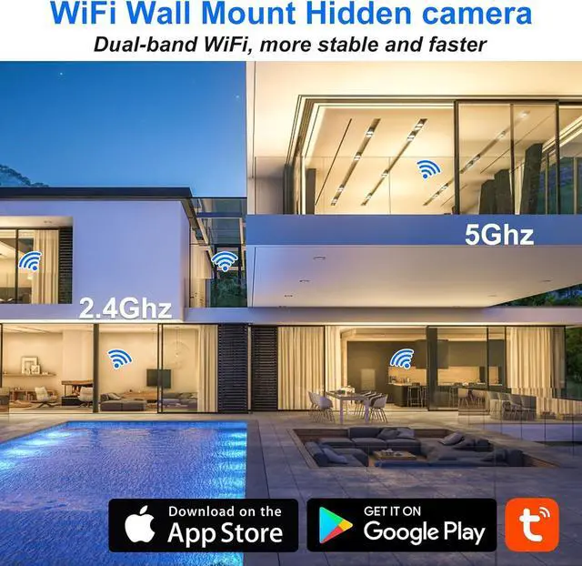Alt view image 6 of 7 - Hidden Camera Smoke Detector HD 1080P Wireless WiFi Cam Video Mini Cam with Night Vision and Motion Detection & Loop Recording Indoor Cam for Home Office(No Sound)