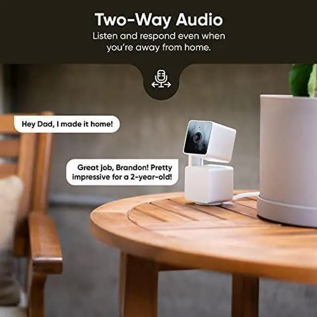 Alt view image 7 of 7 - Indoor/Outdoor IP65 1080P 360° Pan/Tilt/Zoom Wi-Fi Smart Home Security Camera with Motion Tracking for Baby & Pet, Color Night Vision, Works with Alexa & Google Assistant, White
