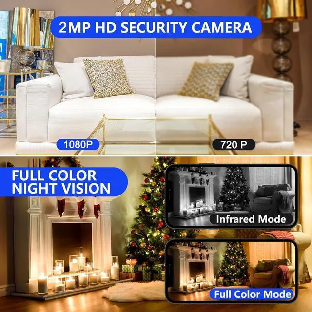 Alt view image 5 of 7 - 5G Light Bulb Security Camera WiFi Dual Band,360 Degree 1080P Wireless Indoor Full Color,Smart Dome Camera with Auto Tracking, Light Socket Surveillance PTZ Camera