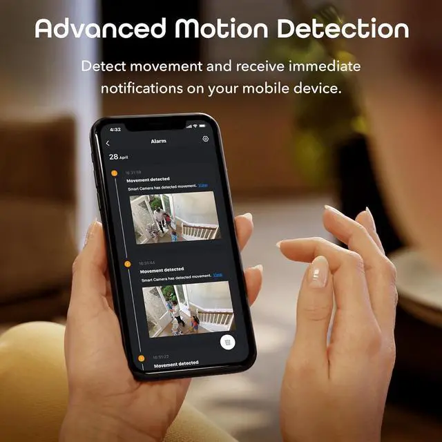 Alt view image 5 of 7 - Indoor Smart Security Cameras, 1080p HD Wi Fi Surveillance, Motion Detection, Night Vision, Two Way Audio, Compatible with Alexa & Google, Cloud & Local Storage