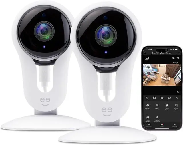 Main image of Smart Wi-Fi Security Camera with Night Vision: 1080p HD Indoor Surveillance, Motion Detection, Two-Way Audio & Alexa Compatible