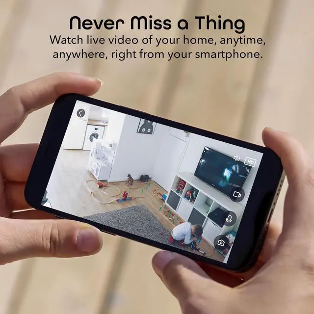 Alt view image 7 of 7 - Smart Wi-Fi Security Camera with Night Vision: 1080p HD Indoor Surveillance, Motion Detection, Two-Way Audio & Alexa Compatible