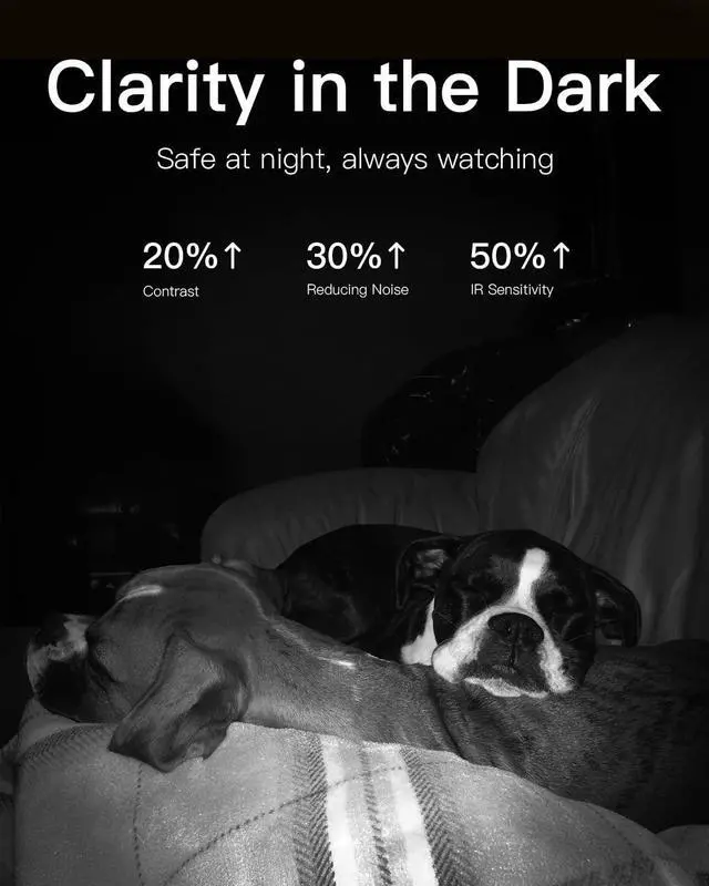 Alt view image 5 of 7 - 2.5K Pet Camera - Baby Monitor with 5G/2.4G WiFi, Security Camera Indoor with Phone App for Home/Dog/Cat, 360° View, Night Vision, Motion Tracking & Alerts, Works with Alexa, Cloud/SD Storage
