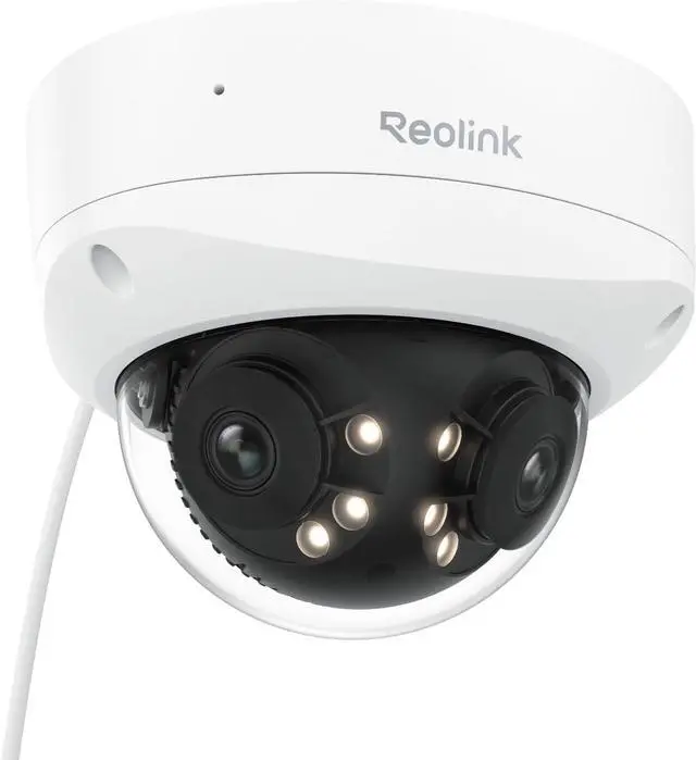 Main image of 16MP UHD Dual-Lens PoE Security Camera with 180° Panoramic, Motion Track, Color Night Vision, Smart Detection, 2 Way Talk, IK10 Vandal-Proof, IP67 Weatherproof, No PT Supported