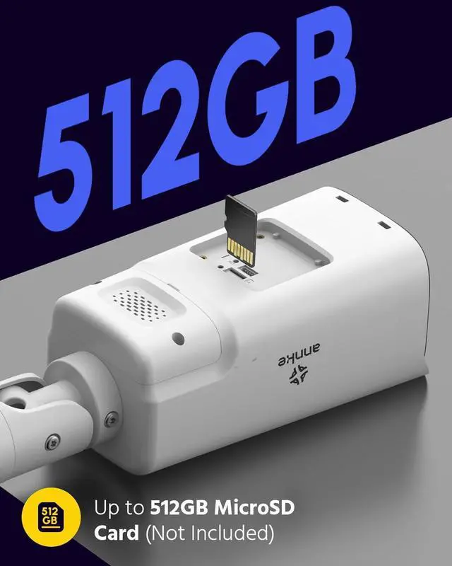 Alt view image 7 of 7 - 4K 8MP PoE Security Camera with Two-Way Audio, Varifocal IP Camera with 2.8mm-12mm Lens, 4X Optical Zoom, Color Night Vision, Smart Dual Light, Up to 512GB Storage, Human&Vehicle Detection