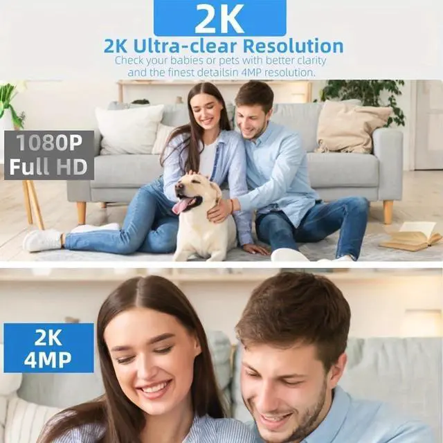 Alt view image 7 of 7 - Two-Way Video Camera 2.8-inch Screen,Pet Camera,Dog Camera,Indoor Home Nanny Camera,Baby/Elder/Nanny/Dog/Pet Camera with Phone App(Im Cam),360°Smart Security Camera,1080p HD