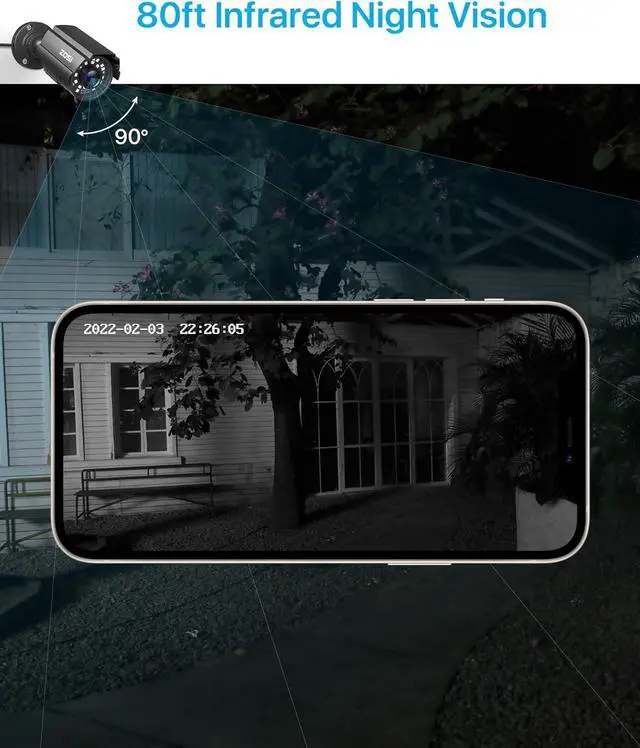 Alt view image 4 of 7 - 1080P CCTV Camera Outdoor Indoor Hybrid 4 in 1 HD TVI/CVI/AHD/CVBS Home Security Cameras System,Night Vision,Waterproof Metal Housing Bullet Cam For 960H,720P,1080P,5MP,4K analog Surveillance DVR