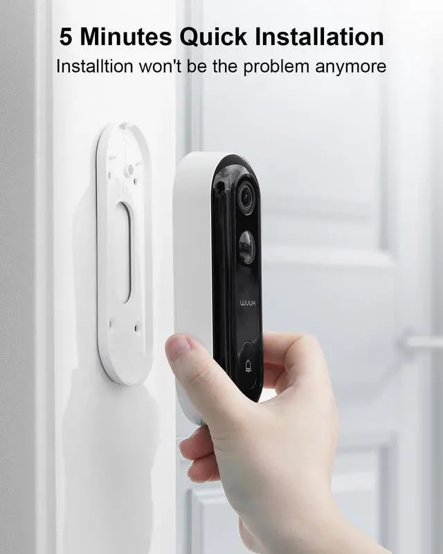 Alt view image 4 of 6 - Add-on 2K Doorbell Camera, Require Existing Homebase, Video Doorbell Wireless/Wired, No Subscription, 2.4/5 GHz WiFi, Human and Motion Detection, Compatible with Alexa and Google Home