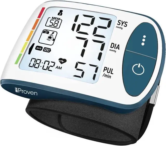 Main image of Blood Pressure Monitor Wrist for Home Use, FSA HSA Eligible, Large Blood Pressure Wrist Cuff, Real-Time BP Reading with Wrist Guide Indicator, Movement Sensor & Backlight
