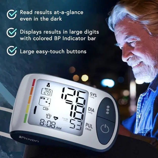 Alt view image 5 of 6 - Blood Pressure Monitor Wrist for Home Use, FSA HSA Eligible, Large Blood Pressure Wrist Cuff, Real-Time BP Reading with Wrist Guide Indicator, Movement Sensor & Backlight