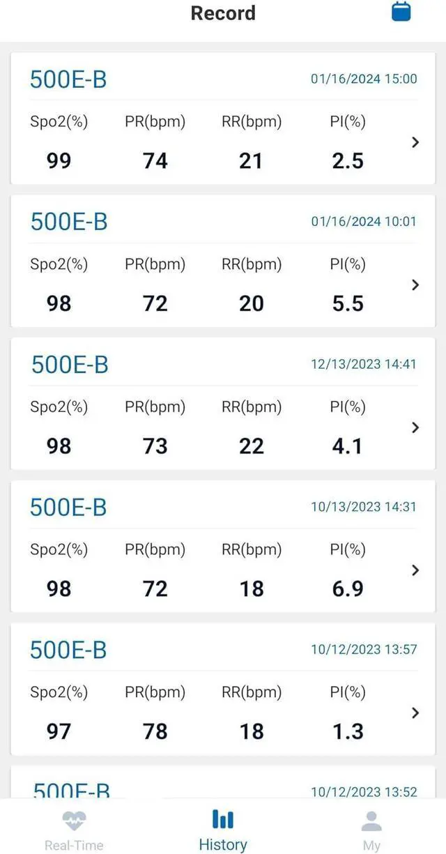 Alt view image 2 of 7 - Wireless Bluetooth Fingertip Blood Pulse Oximeter Monitor with FREE App, SpO2, Heart Rate, Plethysmograph, and Perfusion Index Finger Oxygen Sensor Meter