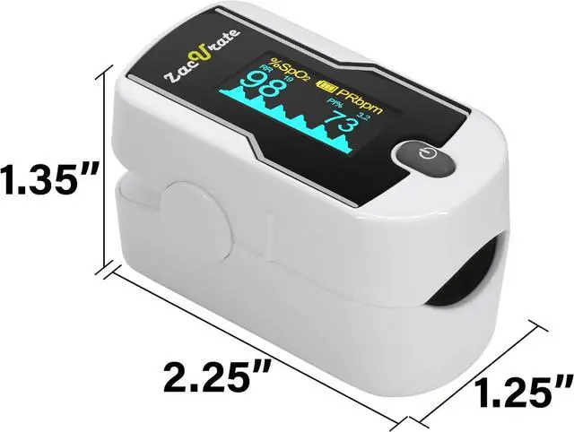 Alt view image 3 of 7 - Wireless Bluetooth Fingertip Blood Pulse Oximeter Monitor with FREE App, SpO2, Heart Rate, Plethysmograph, and Perfusion Index Finger Oxygen Sensor Meter